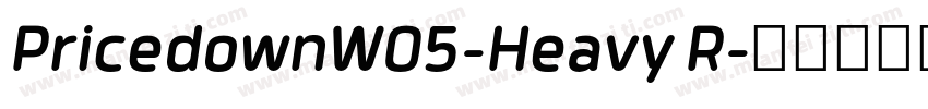 PricedownW05-Heavy R字体转换